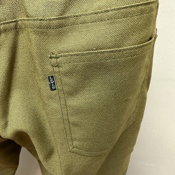Vtg‎ Levi’s for Gals Sta-Prest Big E Avocado Green Pants Jeans 27" Waist NOS - Picture 4 of 11